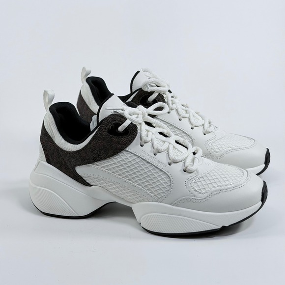 Michael Kors Shoes - Michael Kors Size-7M Womens Bowie Trainer Diamond Mesh XL Sneakers White